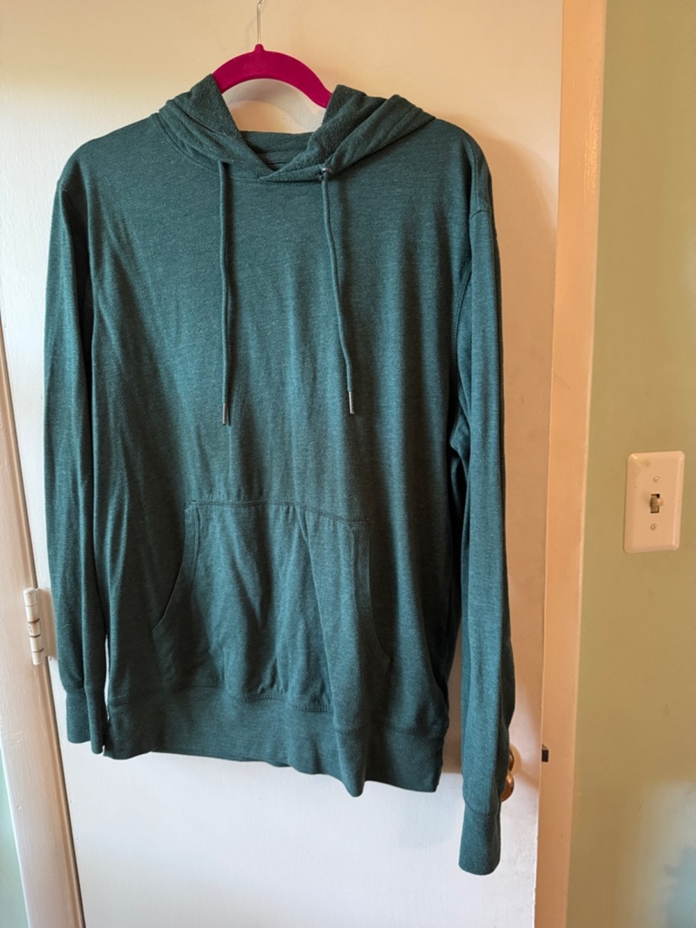 Amazon Essentials Green Hooded Pullover Sweatshirt